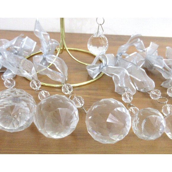 Vintage Faceted Glass Crystal Balls: Prism Suncatchers, 45pc Lot - 3 Sizes - Picture 4 of 6